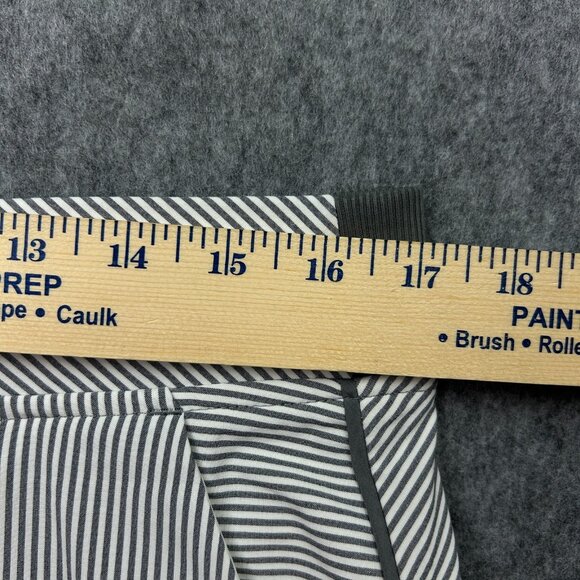 Athleta Pull On Brooklyn Textured Ankle Pants Women's Size 14 Tall Gray Striped - Picture 9 of 13